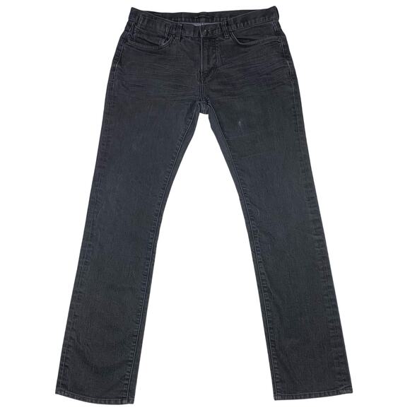 John Varvatos USA Bowery Jeans Mens 33 Black Slim Straight Stretch Meas: 34x32 - Picture 2 of 16